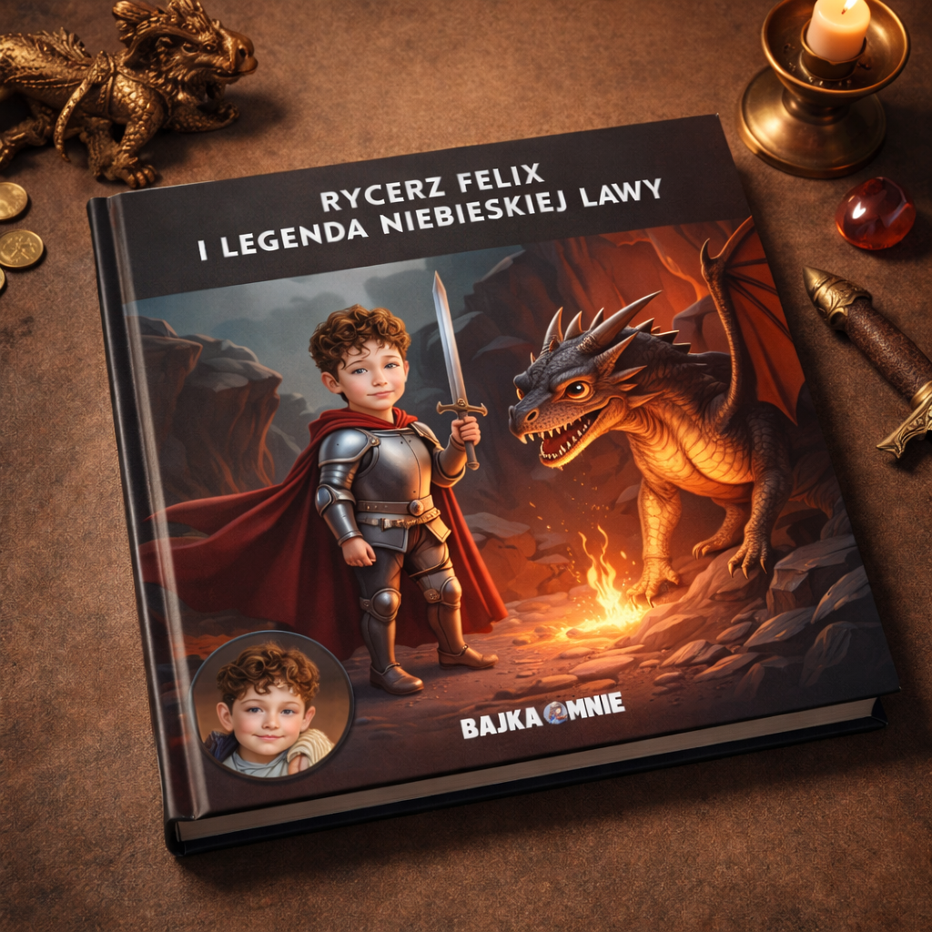 Rycerz i Legenda Niebieskiej Lawy — knight laying product mockup 30x30