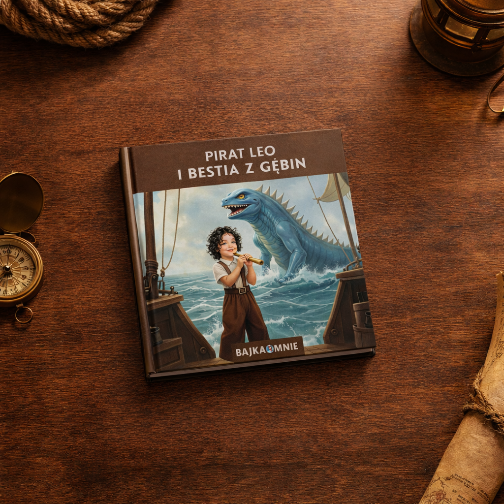 Pirat i Bestia z Głębin — pirate laying product mockup 21x21